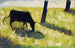 Schwarze Kuh auf einer Wiese - Georges Seurat — Ansicht des Kunstwerks