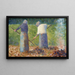 Faneurs à Montfermeil - Georges Seurat — gerahmtes Bild an der Wand