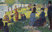 Skizze in Öl für La Grande Jatte - Georges Seurat — Ansicht des Kunstwerks
