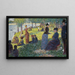 Skizze in Öl für La Grande Jatte - Georges Seurat — gerahmtes Bild an der Wand