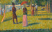 Landschaft und Figuren Das rosa Kleid - Georges Seurat — Ansicht des Kunstwerks