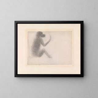 Georges Seurat - Seated Monkey.webp