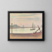 Der Kanal bei Gravelines bei Dämmerung - Georges Seurat — gerahmtes Bild an der Wand