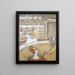 Le Cirque - Georges Seurat — gerahmtes Bild an der Wand