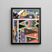Collection Dekore und Farben Pl03 - Georges Valmier — gerahmtes Bild an der Wand