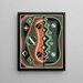 Collection décors et couleurs Pl08 - Georges Valmier — gerahmtes Bild an der Wand