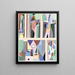 Collection Dekore und Farben Pl09 - Georges Valmier — gerahmtes Bild an der Wand