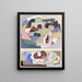 Collection Dekore und Farben Pl11 - Georges Valmier — gerahmtes Bild an der Wand