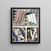 Collection décors et couleurs Pl14 - Georges Valmier — gerahmtes Bild an der Wand
