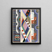 Collection décors et couleurs Pl19 - Georges Valmier — gerahmtes Bild an der Wand