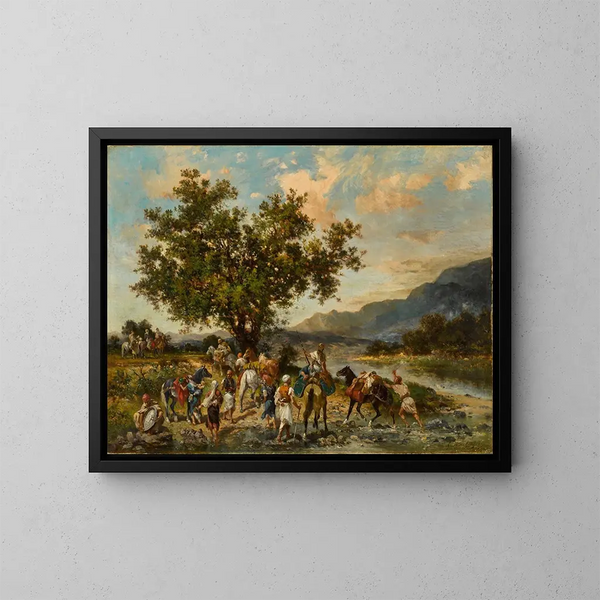 An der Oase - Georges Washington — gerahmtes Bild an der Wand