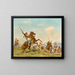 L'Ambuscade - Georges Washington — gerahmtes Bild an der Wand
