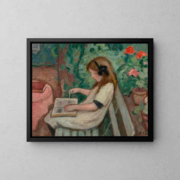 La lecture - Georges d'Espagnat — gerahmtes Bild an der Wand