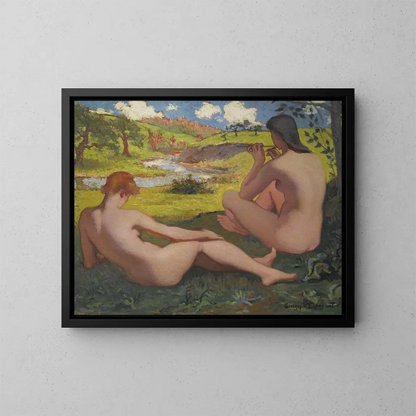 Der Ruhezustand - Georges d'Espagnat — gerahmtes Bild an der Wand