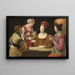Der Betrüger mit dem Pik-Ass - Georges de La Tour — gerahmtes Bild an der Wand