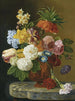Eine Stillleben mit Rosen, Pfingstrosen, Tulpen, Narzissen, Nelken und anderen Blumen in einer Vase - Georgius Jacobus Johannes van Os — Ansicht des Kunstwerks