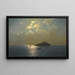 Der See Sevan im Mondschein - Georgy Zakharovich Bashinzhagyan — gerahmtes Bild an der Wand