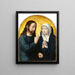 Der Christus verabschiedet sich von seiner Mutter - Gerard David — gerahmtes Bild an der Wand