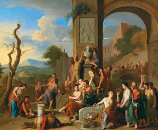 Ein Opfer in römischen Ruinen - Gerard Hoet — Ansicht des Kunstwerks