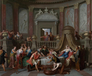 Der Festmahl der Kleopatra - Gerard Hoet — Ansicht des Kunstwerks