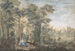 Landschaft im arkadischen Stil mit mehreren Figuren und einer Diana-Statue - Gerard Melder — Ansicht des Kunstwerks
