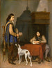 Offizier, der einen Brief an einen Trompeter schreibt - Gerard ter Borch — Ansicht des Kunstwerks