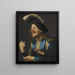 Ein lachender Geiger - Gerard van Honthorst — gerahmtes Bild an der Wand