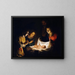 Anbetung des Kindes - Gerard van Honthorst — gerahmtes Bild an der Wand