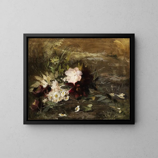 Gerardine van de Sande Bakhuyzen - Seerosen bloemen en Margrieten op de wal.webp