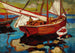 Bateaux de pêche dans le port - Gerassim Semenovich Golovkov — Ansicht des Kunstwerks
