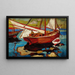 Bateaux de pêche dans le port - Gerassim Semenovich Golovkov — gerahmtes Bild an der Wand