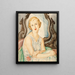 Dame vor einem Spiegel - Gerda Wegener — gerahmtes Bild an der Wand