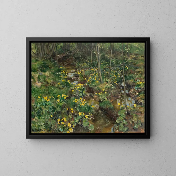 Souci - Gerhard Munthe — gerahmtes Bild an der Wand