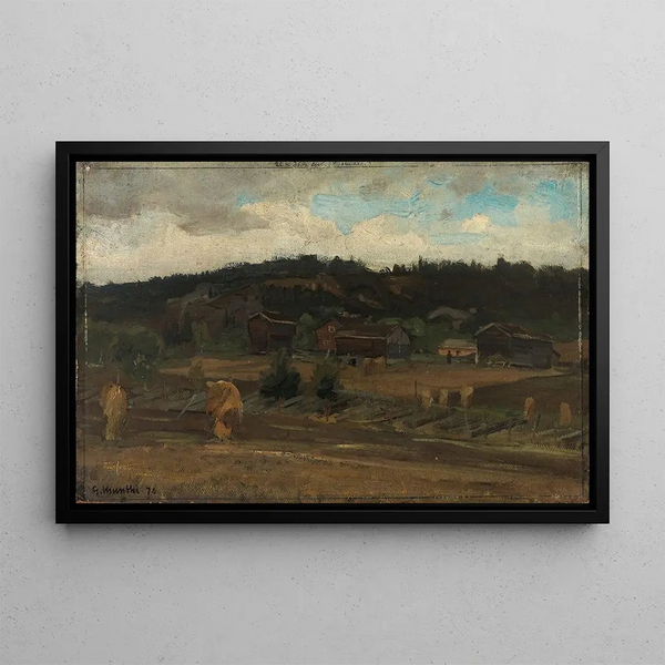 Gerbes de blé - Gerhard Munthe — gerahmtes Bild an der Wand