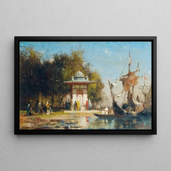 Germain Fabius Brest - A Fountain By The Sea In Turkey.webp