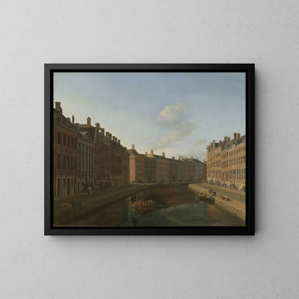 Ansicht der Gouden Bocht in der Herengracht von Osten - Gerrit Adriaensz Berckheyde — gerahmtes Bild an der Wand