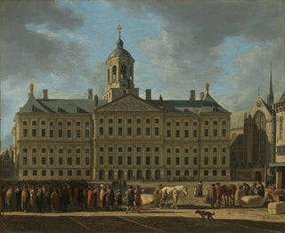 Gerrit Adriaensz Berckheyde - The Town Hall on Dam Square Amsterdam.webp
