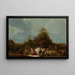Die Begegnung Jakobs und Esau - Gerrit Claesz Bleker — gerahmtes Bild an der Wand
