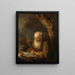 Ein Einsiedler - Gerrit Dou — gerahmtes Bild an der Wand