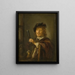 Portrait eines Mannes - Gerrit Dou — gerahmtes Bild an der Wand