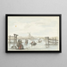 Winterlandschaft am Zwarte Water bei Zwolle - Gerrit Grasdorp — gerahmtes Bild an der Wand