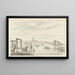 Winterlandschaft bei Boom des Zwarte Water bei Zwolle - Gerrit Grasdorp — gerahmtes Bild an der Wand