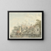 Bauernhof am Wasserufer - Gerrit Hulseboom — gerahmtes Bild an der Wand
