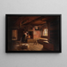 Cottage en Dalécarlie - Geskel Saloman — gerahmtes Bild an der Wand