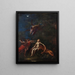 Der Schlaf Adams und Evas - Giacomo Del Po — gerahmtes Bild an der Wand