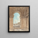 Der Platz St. Peter aus einer Bogenöffnung der Basilika - Giacomo Quarenghi — gerahmtes Bild an der Wand