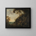 Landschaft mit Hirten - Gijsbert Gillisz de Hondecoeter — gerahmtes Bild an der Wand