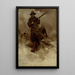 Soldaten des Spanisch-Amerikanischen Krieges in Aktion - Gilbert Gaul — gerahmtes Bild an der Wand