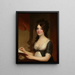 Portrait einer jungen Frau - Gilbert Stuart — gerahmtes Bild an der Wand