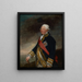 Vice-amiral Edward Hughes - Gilbert Stuart — gerahmtes Bild an der Wand